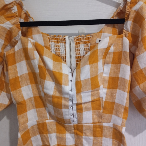 REFORMATION CHECKED DRESS MINI - Picture 3 of 8